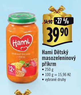 Albert Hami dětský masozeleninový příkrm nabídka