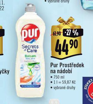 Albert Pur prostředek na nádobí nabídka