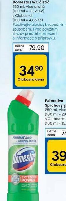 Tesco Domestos wc čistič nabídka