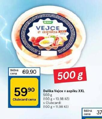 Tesco Delika vejce v aspiku xxl nabídka
