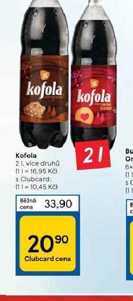 Tesco Kofola 2l nabídka