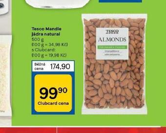 Tesco Tesco mandle jádra natural nabídka