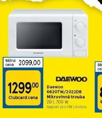 Tesco Mikrovlnná trouba daewoo nabídka