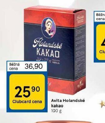 Tesco Avita holandské kakao nabídka