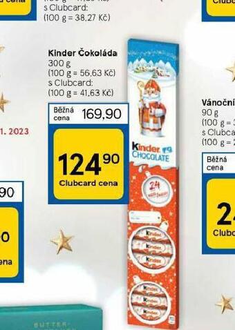 Tesco Kinder čokoláda nabídka