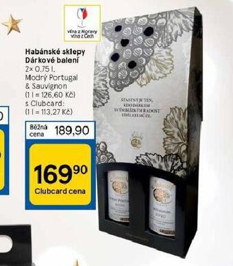 Tesco Habánské sklepy dárkové balení nabídka