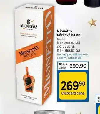 Tesco Mionetto dárkové balení nabídka