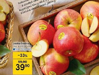 Tesco Jablka evelina nabídka