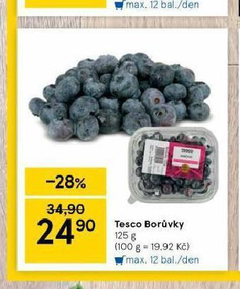 Tesco Borůvky nabídka