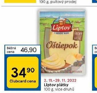 Tesco Liptov plátky nabídka
