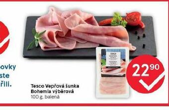 Tesco Vepřová šunka bohemia výběrová nabídka