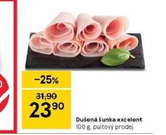 Tesco Dušená šunka excelent nabídka