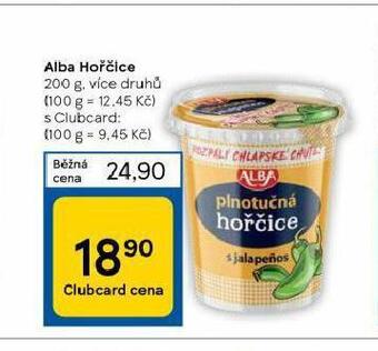 Tesco Alba hořčice nabídka