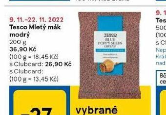Tesco Tesco mletý mák modrý nabídka