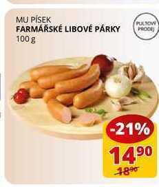 Flop Farmářské libové párky 100 g nabídka