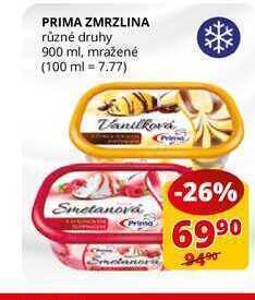 Flop Prima zmrzlina různé druhy 900 ml nabídka