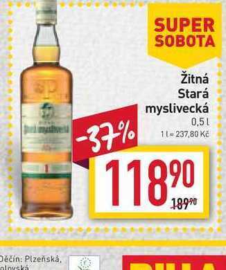 Billa Žitná stará myslivecká 0,5l nabídka