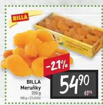 Billa Billa meruňky 200 g nabídka