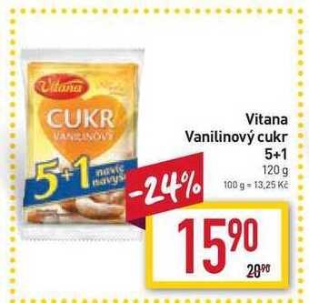 Billa Vitana vanilinový cukr 5+1 120 g nabídka