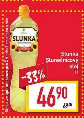 Billa Slunka slunečnicový olej 1l nabídka