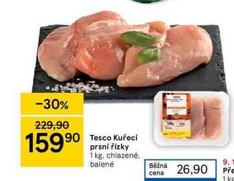 Tesco Kuřecí prsní řízky 1 kg nabídka