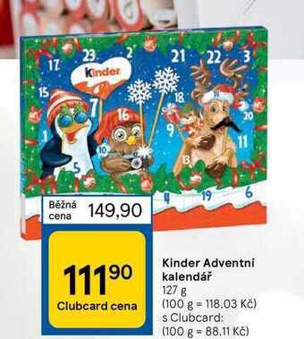 Kinder adventní kalendář 127 g