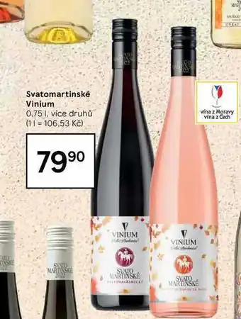 Tesco Svatomartinské vinium 0,75 l nabídka