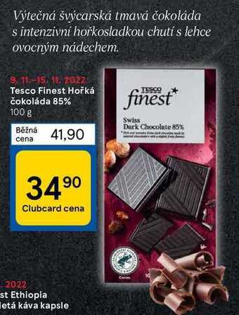 Tesco Tesco finest hořká čokoláda 85% 100 g nabídka