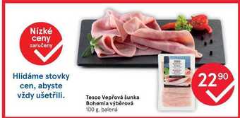 Tesco Tesco vepřová šunka bohemia výběrová 100 g nabídka