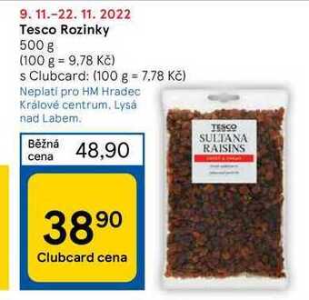 Tesco Tesco rozinky 500 g nabídka