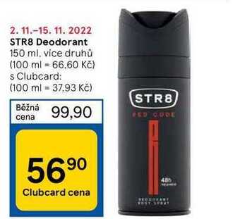 Tesco Str8 deodorant 150 ml nabídka