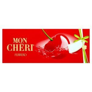 Terno Ferrero mon chéri čokoládové bonbony formované s likérovou náplní a celou třešní 105g nabídka