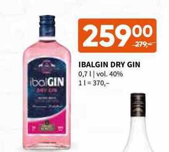 Terno Ibalgin dry gin 0,7 l nabídka