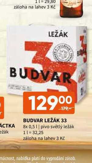 Terno Budvar ležák 33 8x 0,5 l nabídka