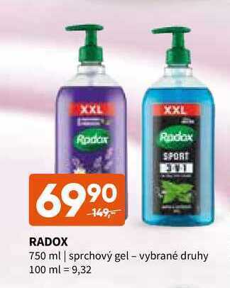 Terno Radox 750 ml | sprchový gel nabídka