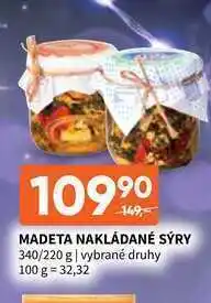 Madeta nakládané sýry 340/220 g