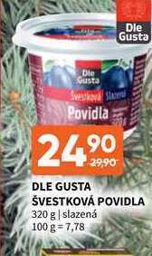 Terno Dle gusta švestková povidla 320 g nabídka