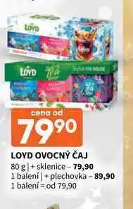 Terno Loyd ovocný čaj 80 g + sklenice nabídka