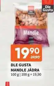 Terno Dle gusta mandle jádra 100 g nabídka