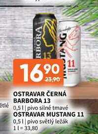 Ostravar černá barbora 13 0,5 l