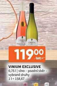 Terno Vinium exclusive 0,75 l nabídka