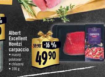 Albert Albert excellent hovězí carpaccio 100 g nabídka