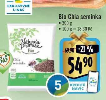 Albert Bio chia semínka 300 g nabídka