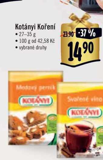Albert Kotányi koření 27-35 g nabídka