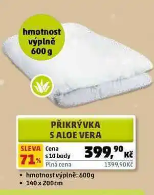 Penny Market Přikrývka s aloe vera sleva nabídka