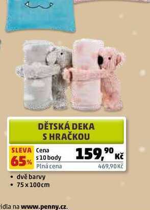 Penny Market Dětská deka s hračkou nabídka