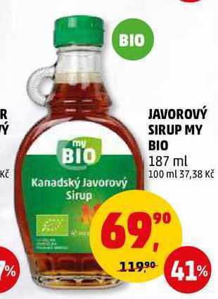 Penny Market Javorový sirup my bio, 187 ml nabídka