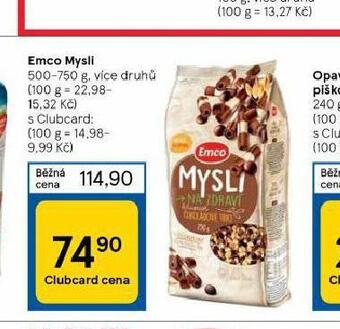 Tesco Emco mysli nabídka