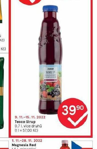 Tesco Tesco sirup nabídka