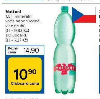 Tesco Mattoni nabídka